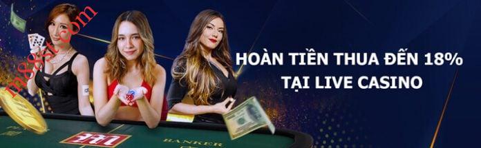 Mức hoàn trả khủng tại Live Casino của M88