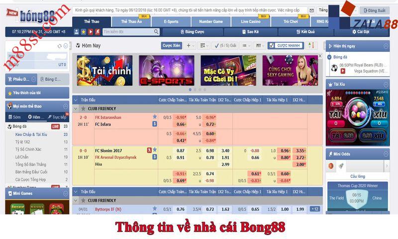 Đánh giá chi tiết nhà cái cá cược trực tuyến Bong88. hàng đầu